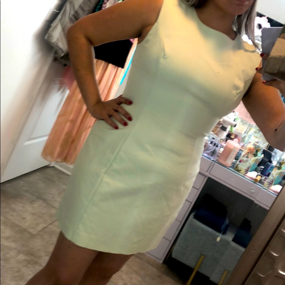 Mint green dress